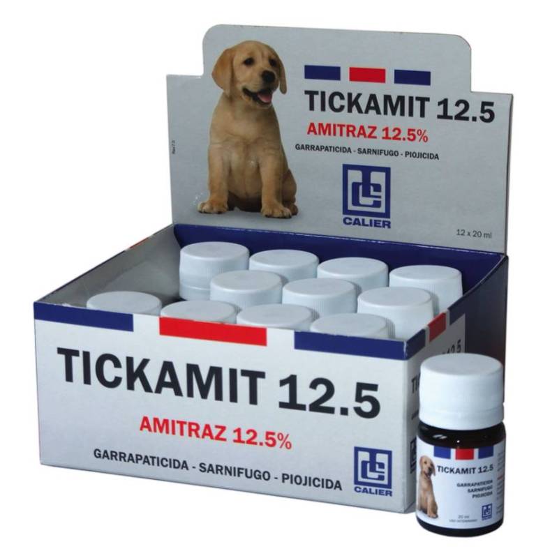 TICKAMIT 12.5 20ML - DIỆT VE , RẬN CHÓ , BỆNH LỞ GHẺ , GHẺ DEMODEX