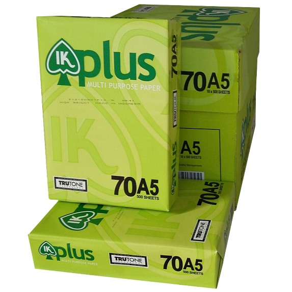 Giấy photocopy A5 IK Plus 70gsm ( 500 TỜ)