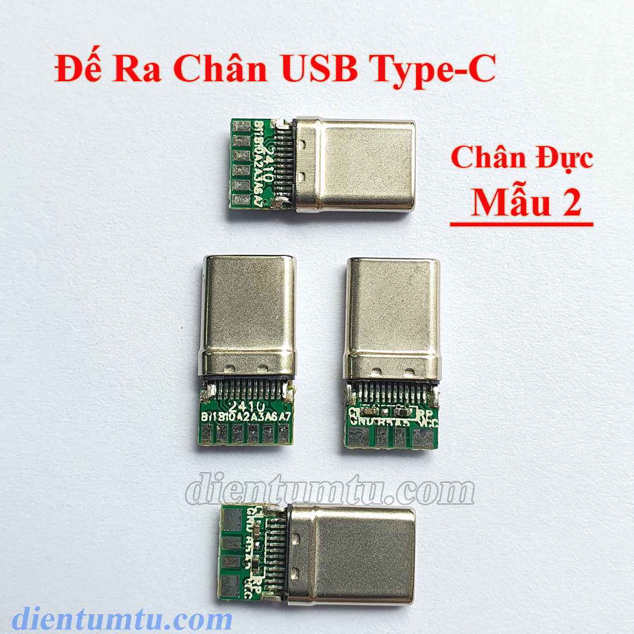 Đế ra chân USB 3.1 Type-C (Chân sạc - Đầu Đực - Đầu Cái)