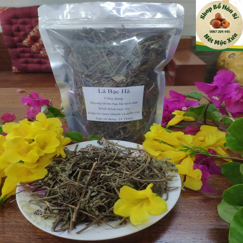 Lá Bạc Hà Gội Đầu 100g