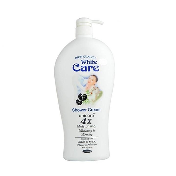 [HCM]- [ Combo 2 chai ] 1700ml Sữa Tắm Dê White Care Cao Cấp Malaysia (Chai lớn 1200ml + chai nhỏ 500ml ) (Date mới 36 tháng)-[ 12.12 Hot Deals ]