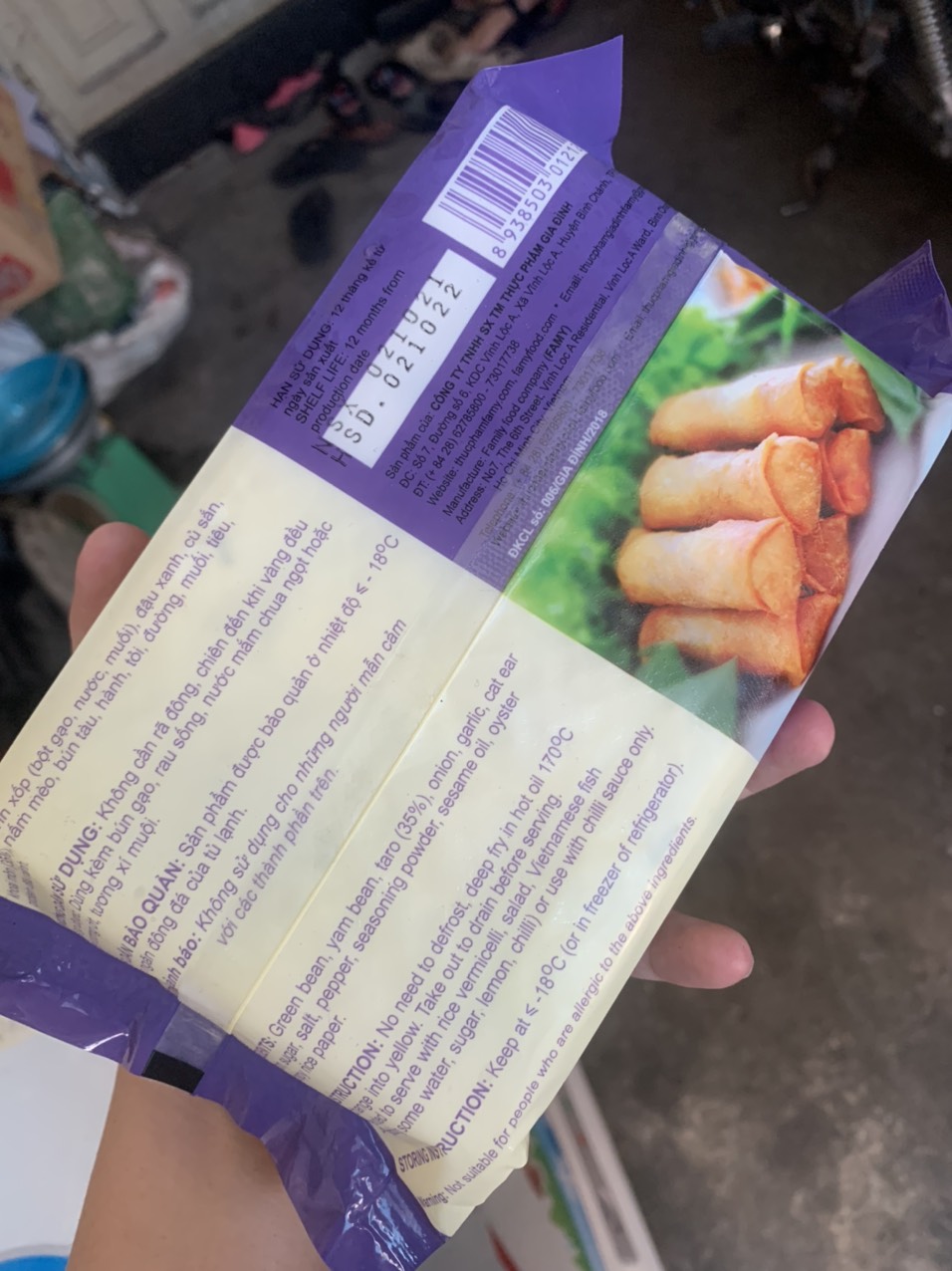 Chả giò da xốp chay 500G - 30 cuốn