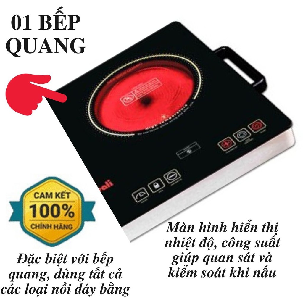 Bếp Điện Từ Đôi 01 Từ + 01 Quang GL2012
