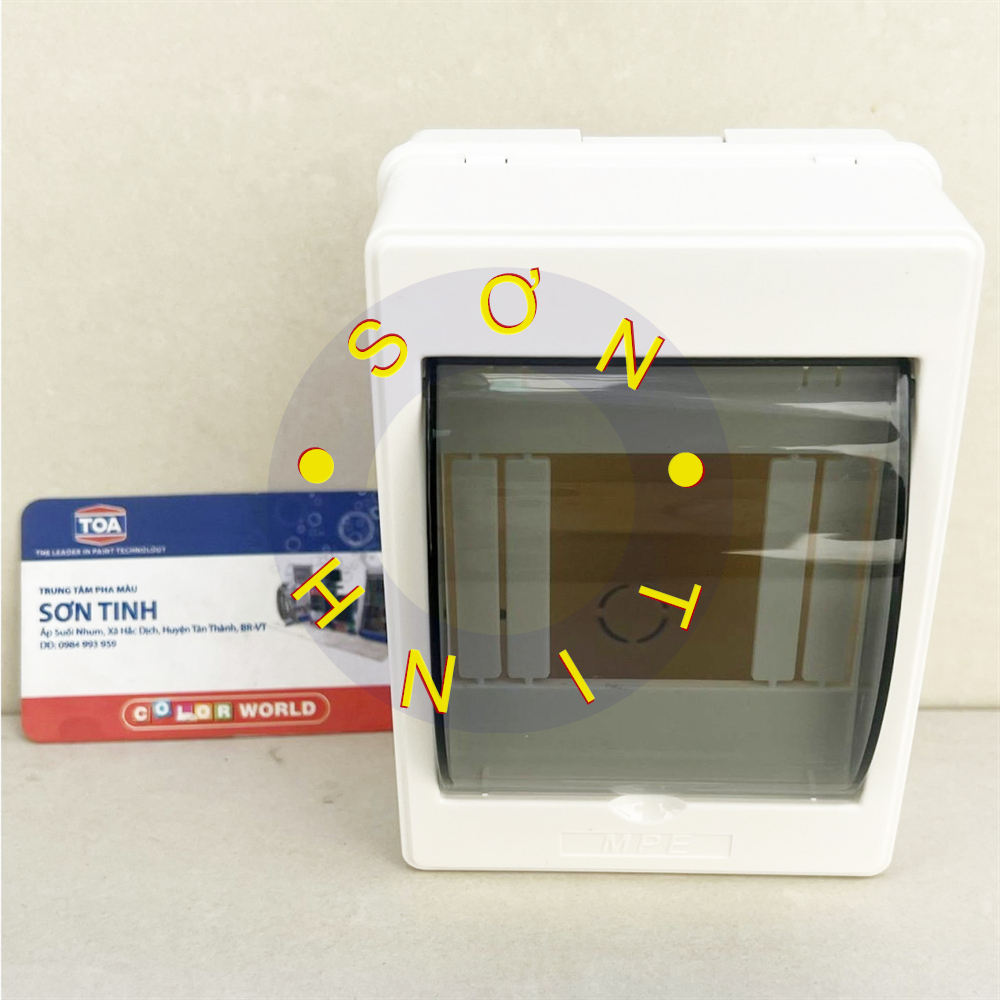 Tủ điện âm tường nổi 2 4 đường mcb module mô đun cb aptomat át tô mát mpe tn-4 hộp điện nhựa công nghiệp