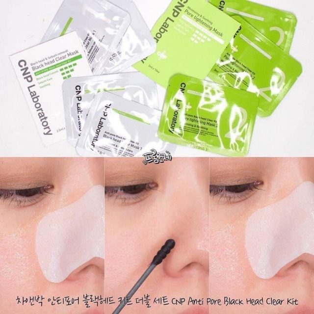 [HCM]Set Mặt Nạ Làm Sạch Mụn Đầu Đen CNP Blackhead Kit
