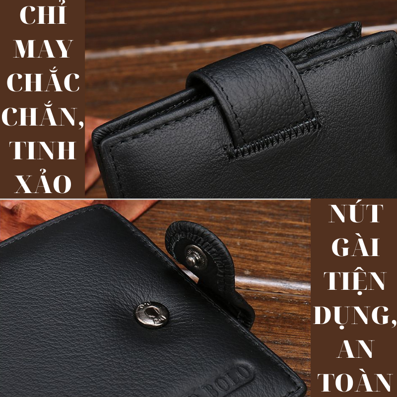 [🔥 SIÊU COOL ] Ví Nam Mini Da Thật, Ví Da Nam Cao Cấp  VNA001
