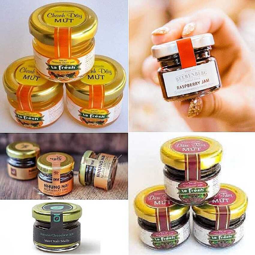 Hũ Thủy Tinh Nhỏ 30ML (combo 30 cái) mẫu trụ tròn nắp thiếc vàng – Lọ Thủy Tinh Mini đựng mật ong, thực phẩm, mỹ phẩm