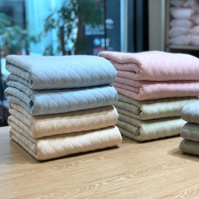 Phong Cách Nhật Bản Giản Lược Cotton Chất Lượng Cao Dệt Kim Màu Chăn Mùa Hè Có Thể Giặt Bằng Nước Chăn Trẻ Em Tốt Bông Thiên Trúc Điều Hòa Chăn Mỏng