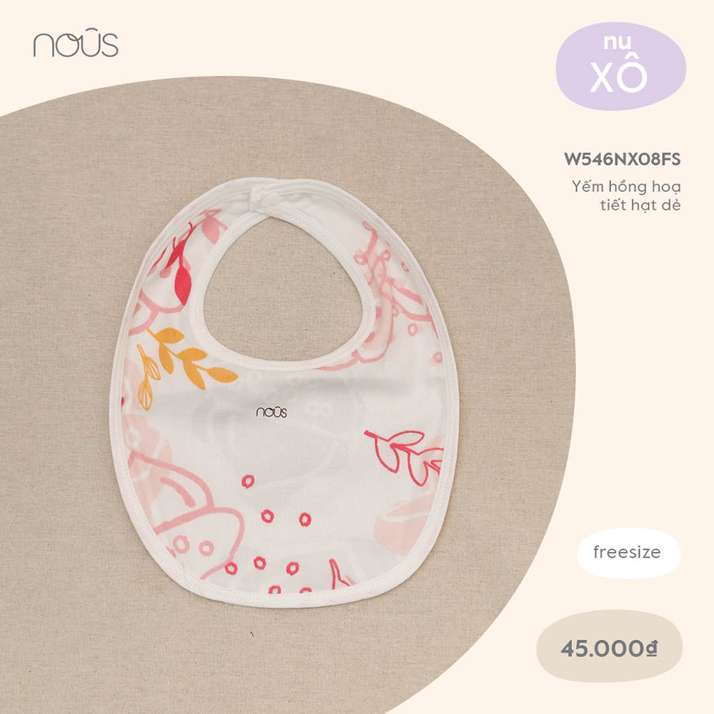 Yếm Nous Chất Liệu Nu Xô Mềm Từ 0-6 Tháng