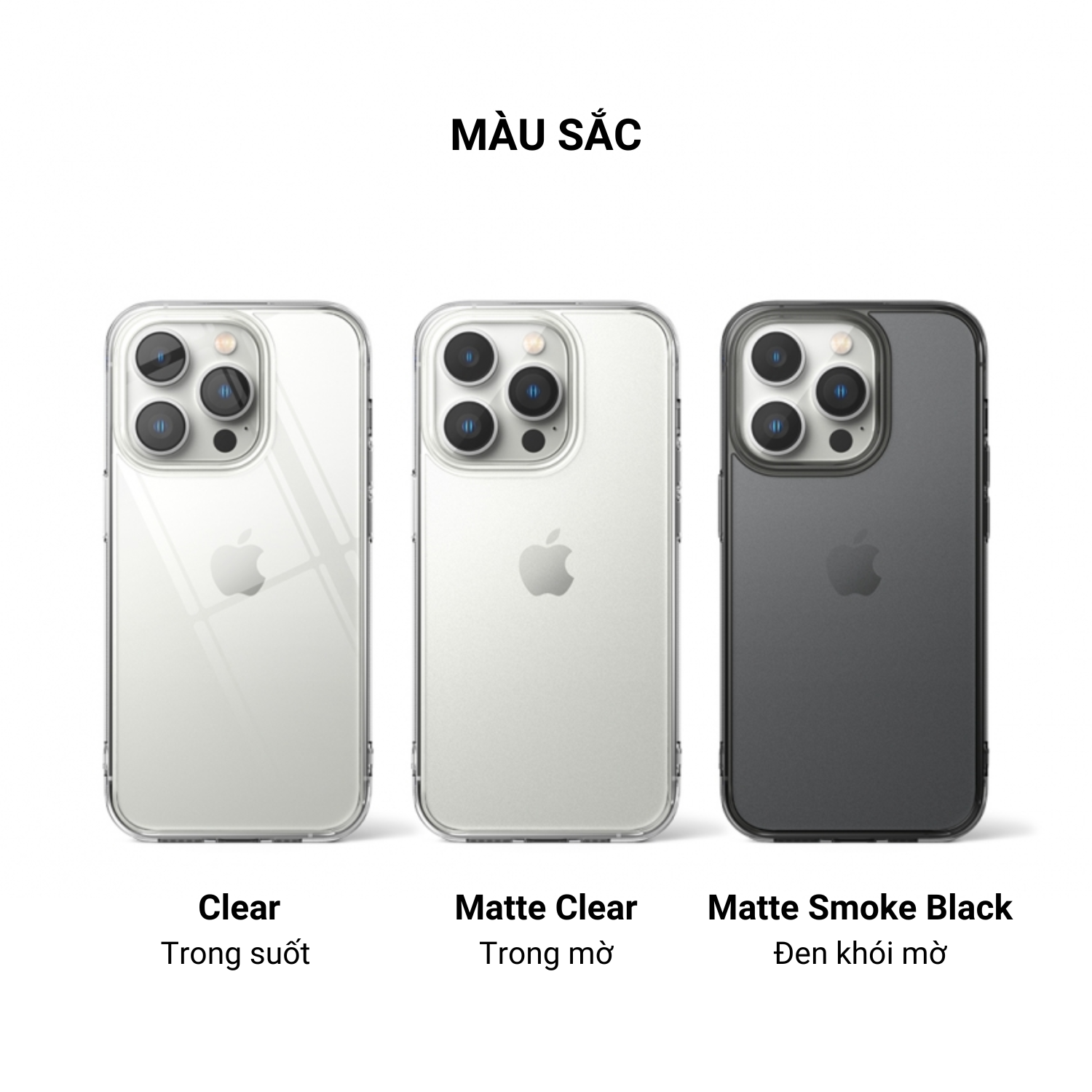 [Chính hãng] Ốp trong suốt Ringke Fusion cho iPhone 14 / 14 Plus / 14 Pro / 14 Pro Max