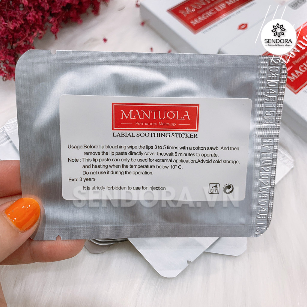 [HCM]Tê miếng ủ môi Mantuola - 1 hộp