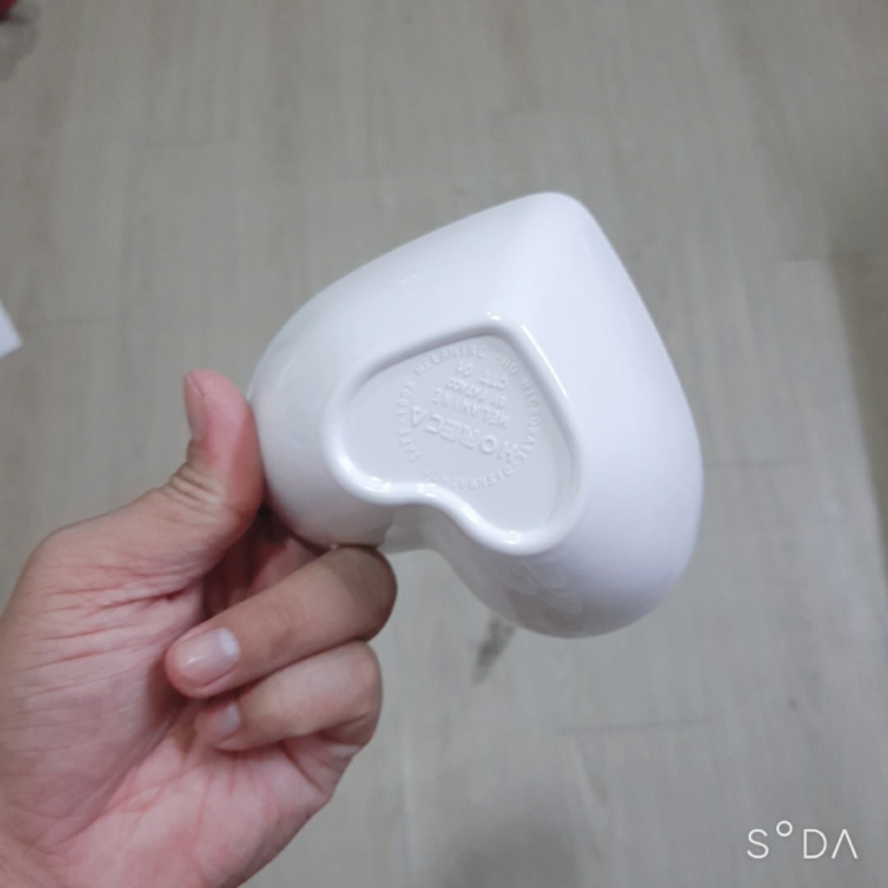 Chén chấm Melamine kiểu Trái Tim CCT01
