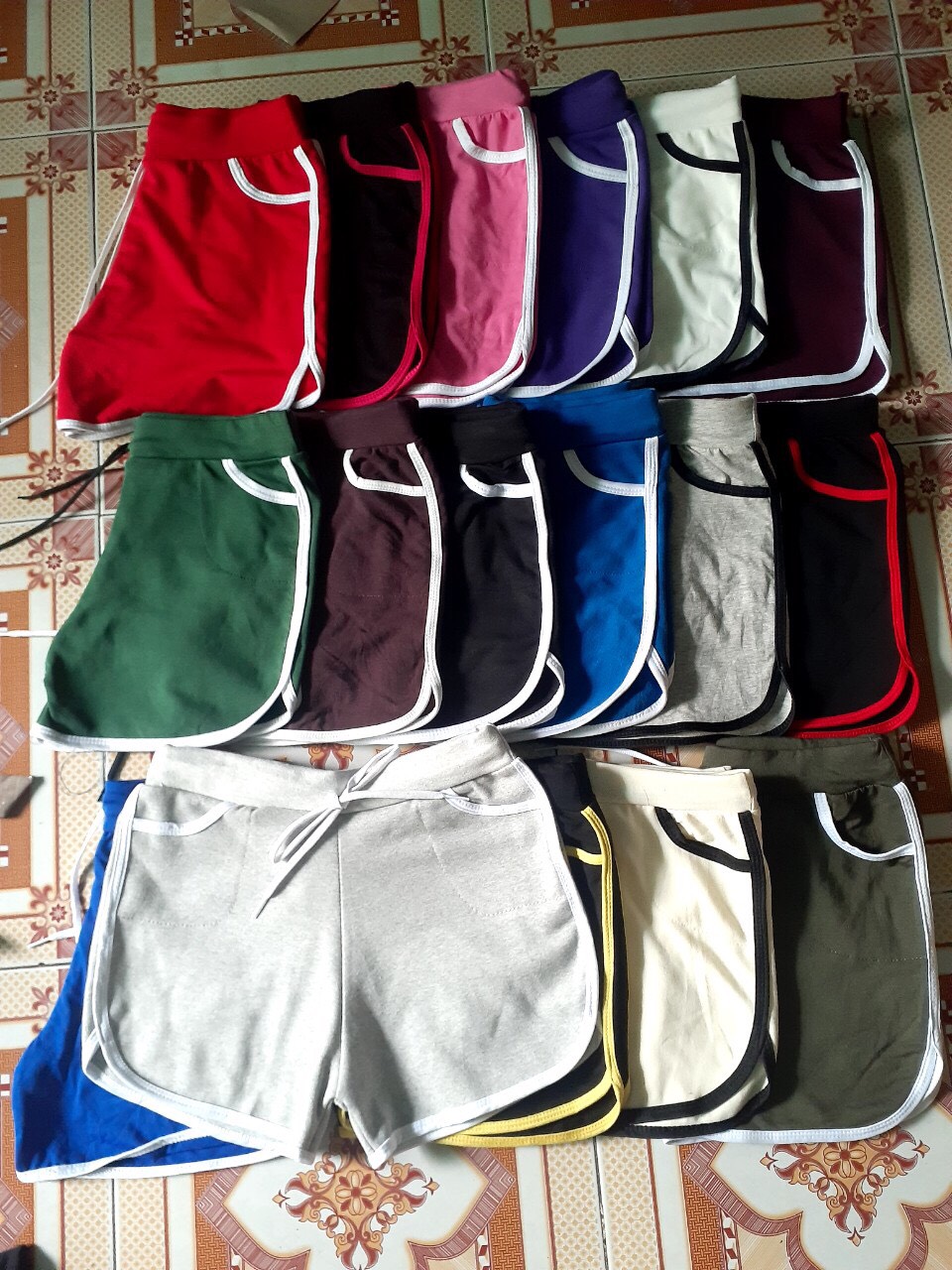 Quần short thun cotton nữ