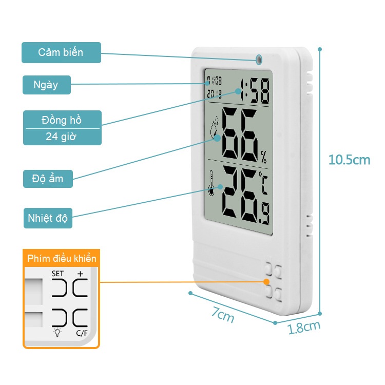 Nhiệt ẩm kế điện tử PD-WDJ-03