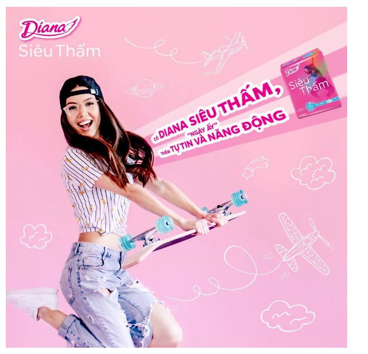 DIANA SIÊU MỎNG CÁNH GÓI LỚN 20 MIẾNG X 23CM