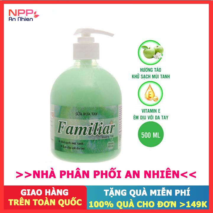 Nước rửa tay Familiar 500ml [hương Táo hoa Anh đào Blooming love 500ml]
