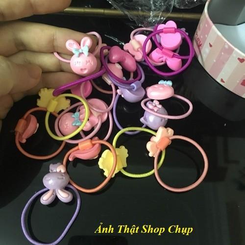 Hộp 20 Dây Cột Tóc, Dây Cột Tóc Cho Bé Yêu