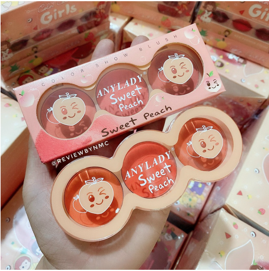 Má hồng 3 ô tròn ❤️ any lady sweet peach❤️