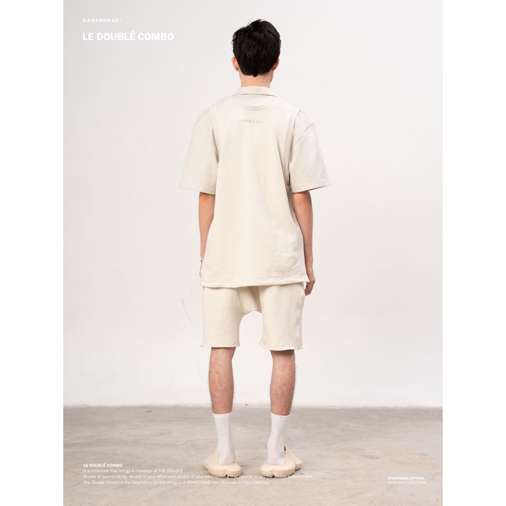 Áo Polo RANVERBAE DOUBLÉ POLO LAYER Kem