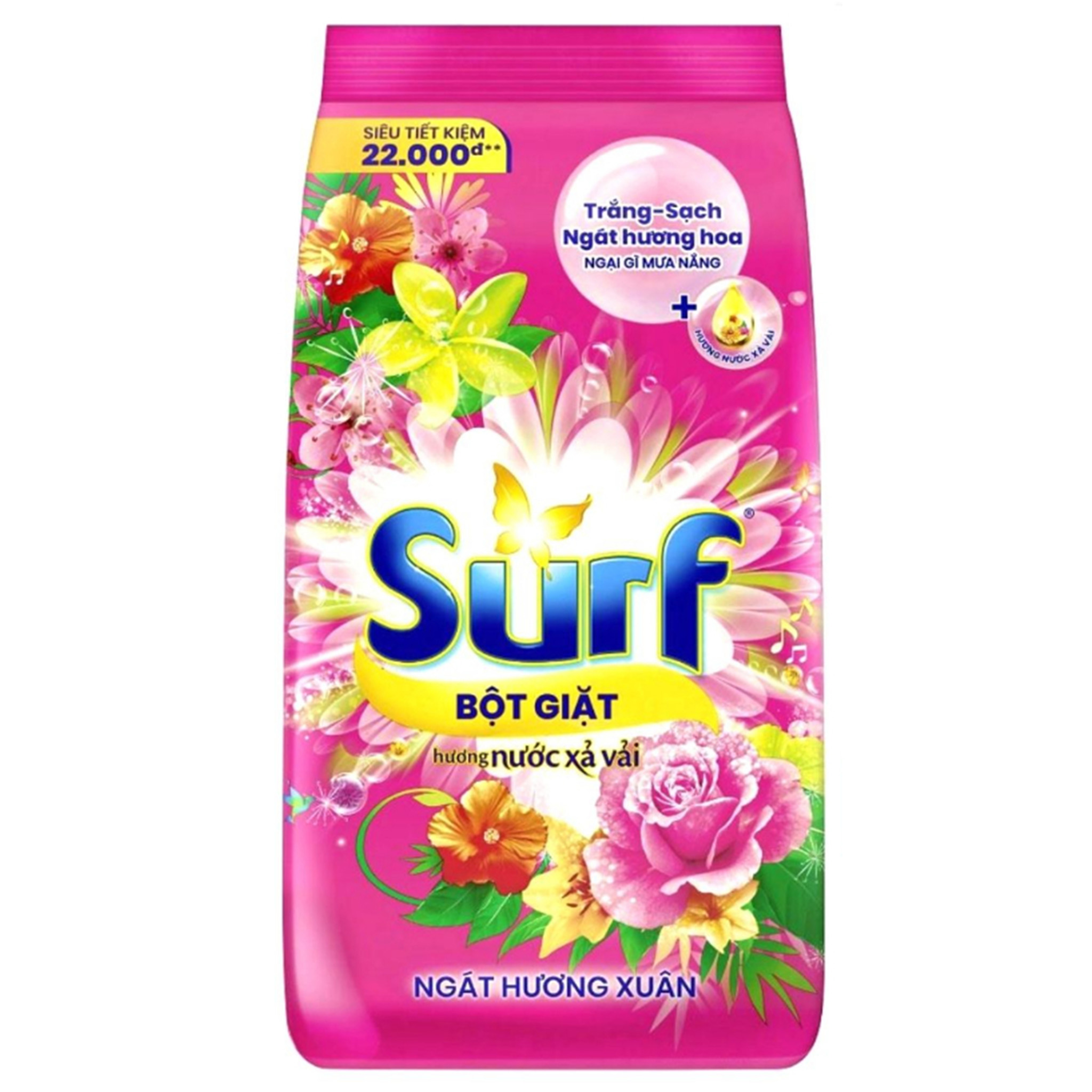 Bột Giặt Surf Hương Nước Xả Vải Ngát Hương Xuân Túi 5,5Kg