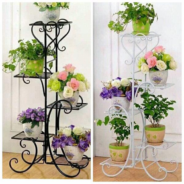 Kệ để chậu hoa cây cảnh 5 tầng hoa văn