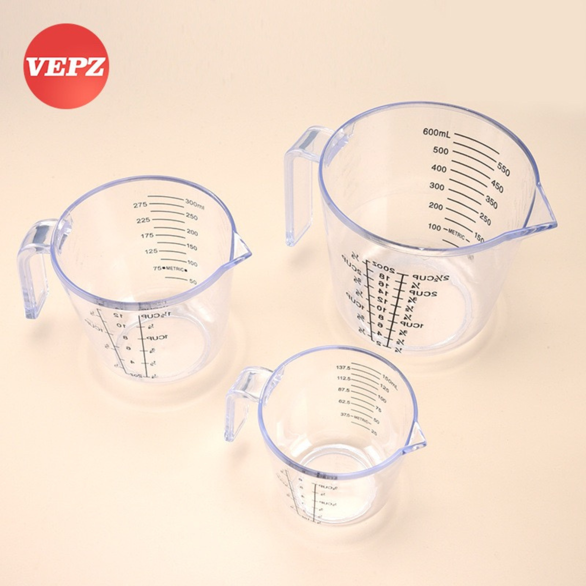 Ca, ly đong chia vạch định lượng 250ml và 500ml