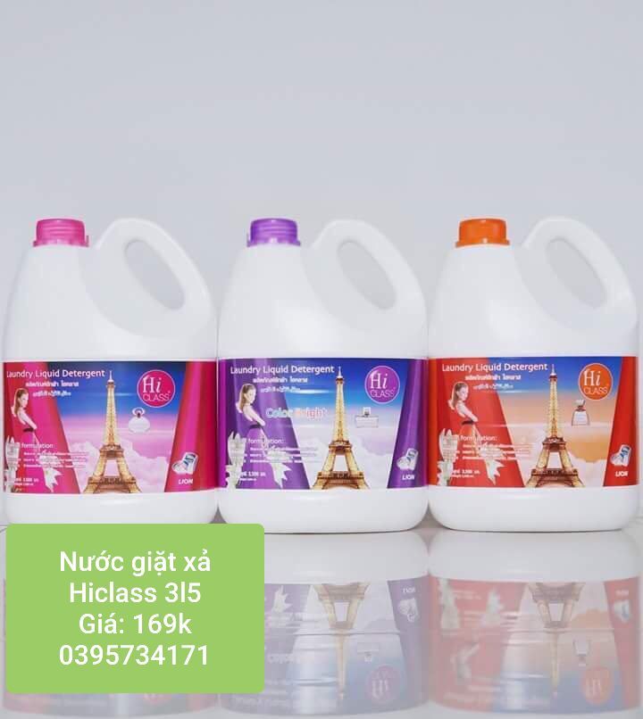 [HCM]NƯỚC GIẶT XẢ HICLASS 3500ML THÁI LAN [MÀU CAM]