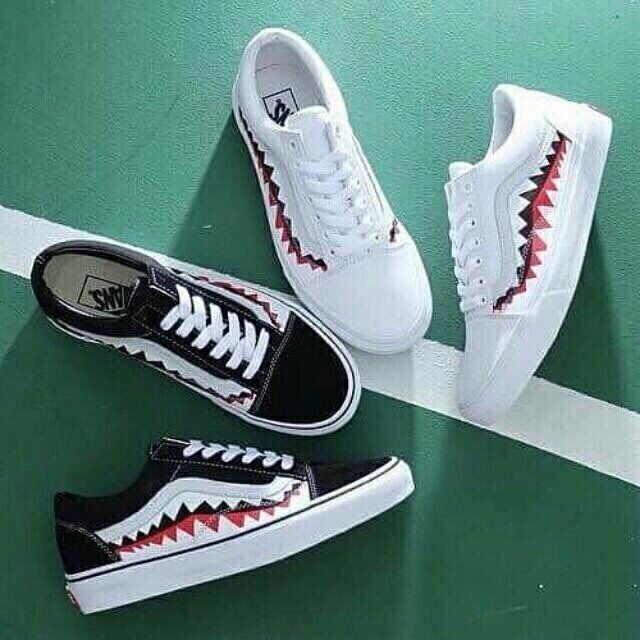 [ HàngREP ] Giày Sneaker Nam Nữ Vans Cá Mập Full Box