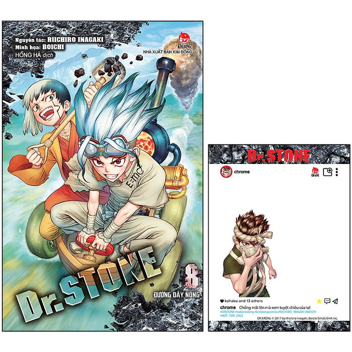 Dr. Stone Tập 8 - Đường Dây Nóng (Tặng Kèm Thẻ Sns)
