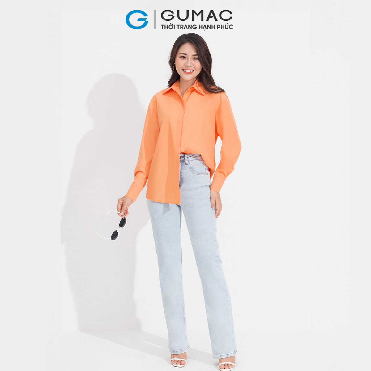 [15 - 17.6 |FREESHIP - Voucher 8-10%] Áo sơ mi relax GUMAC AD05010
