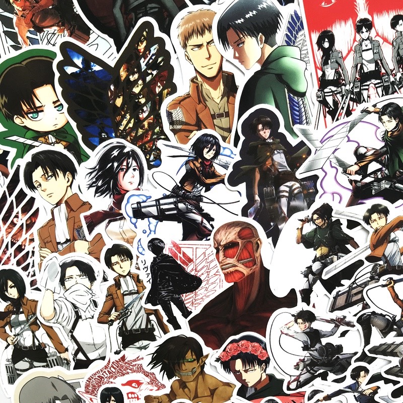 Set 30- 60 Sticker Attack On Titan