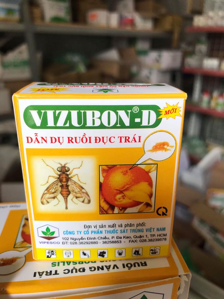 Thuốc diệt ruồi vàng đục trái VIZUBON-D (Hộp 2 lọ 10ml)