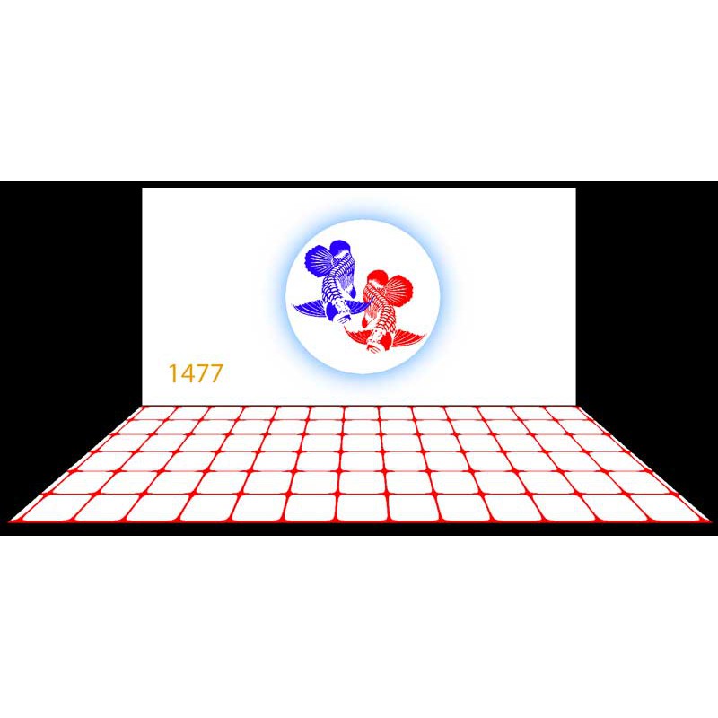 Tranh bộ 3d dán bể cá tấm lưng và tấm đáy mã 1477