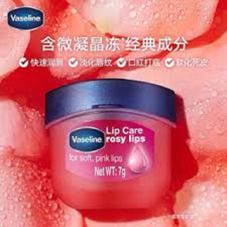Son dưỡng môi Vaseline Rosy Lips Therapy 7g -MỸ