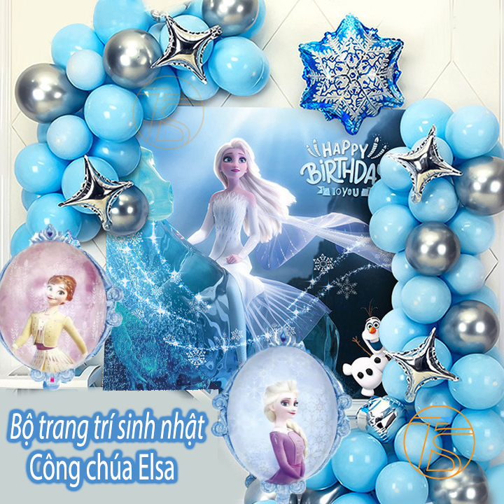 Bộ trang trí sinh nhật công chúa Elsa - Phụ kiện decor trang trí ...