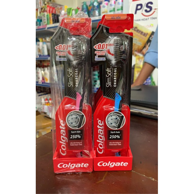 Combo 6 Bàn Chải Đánh Răng Colgate Slim Soft Than Hoạt Tính