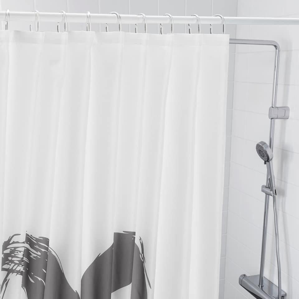 Rèm phòng tắm trái tim IKEA