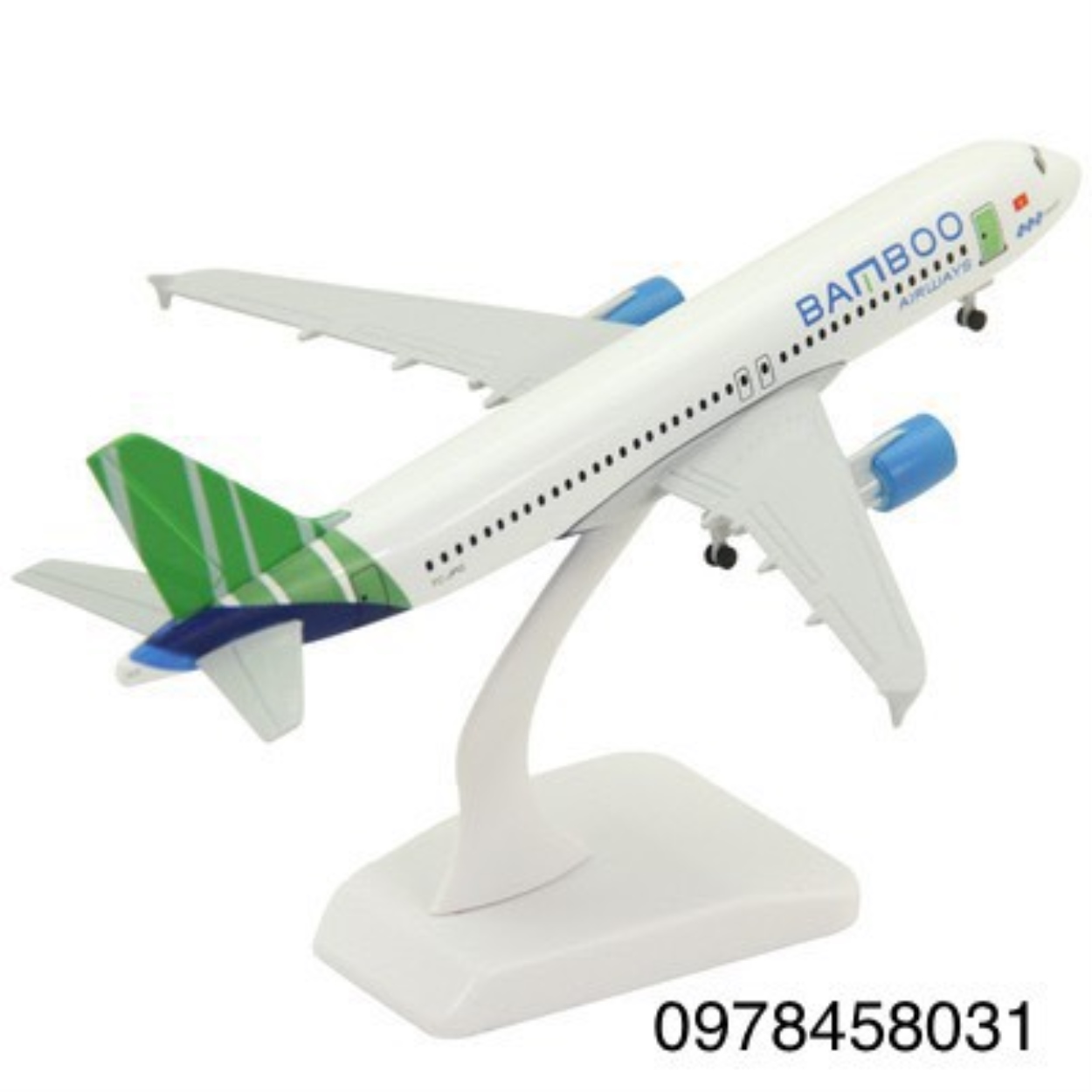 Mô hình máy bay Bamboo Airways 20cm