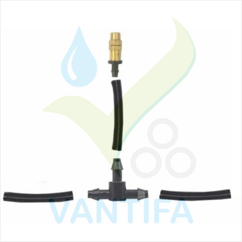 Tê chia 3 Đài Loan dùng cho ống 6mm (4x7 4.5x7 5x7)