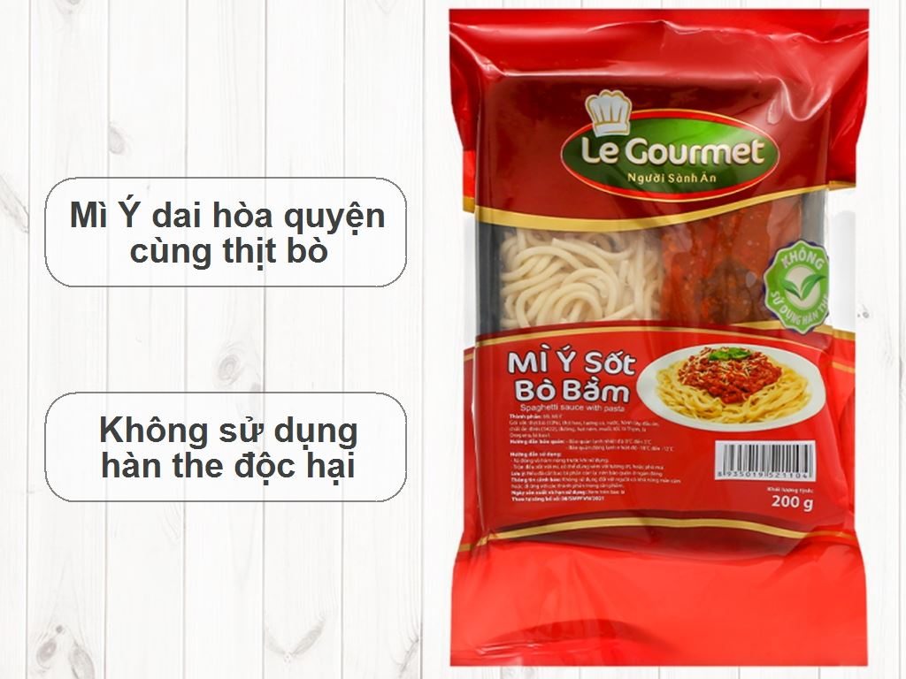 Mì ý sốt bò bằm Le Gourmet 200g