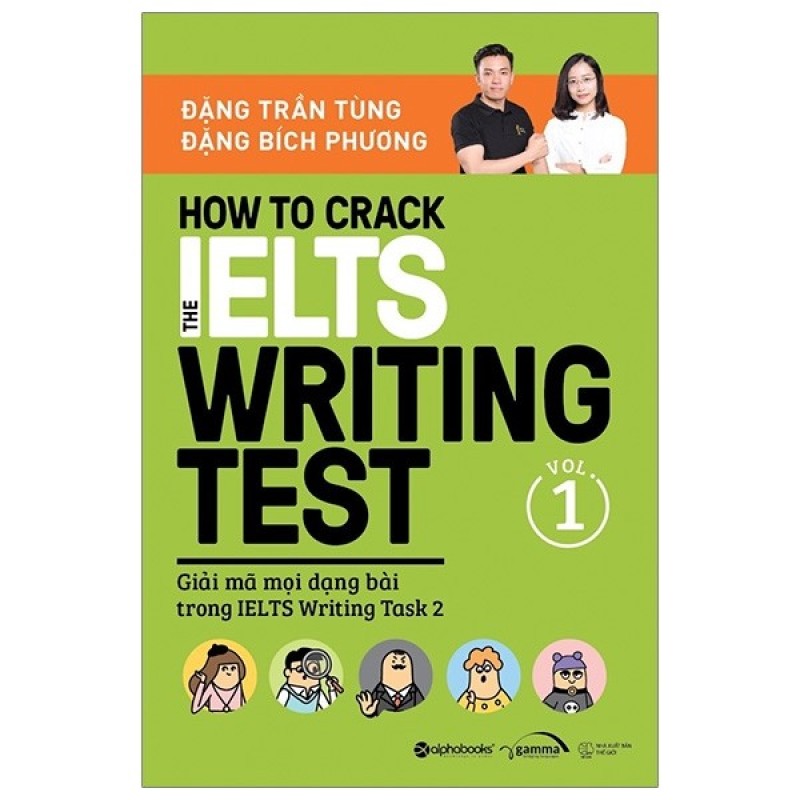 Sách Mới - How to crack the IELTS Writing test - Vol 1 - alphabooks