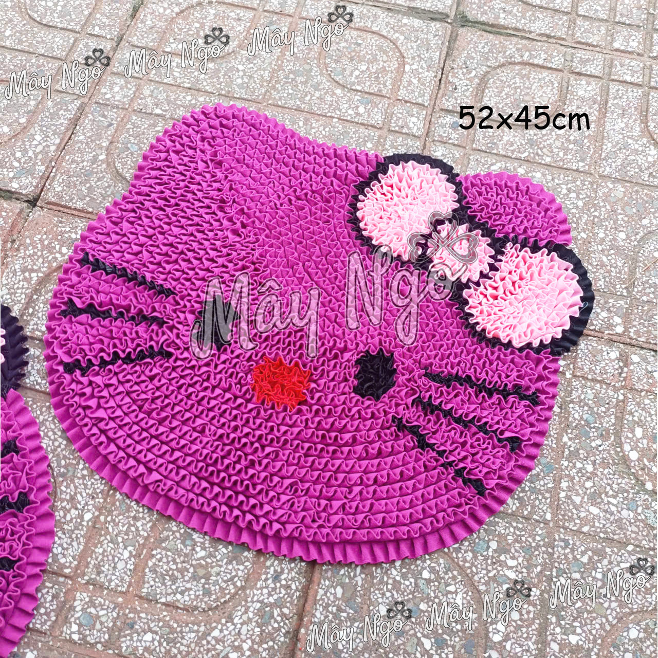 Thảm lau chân hình mèo kitty, thảm trang trí phòng
