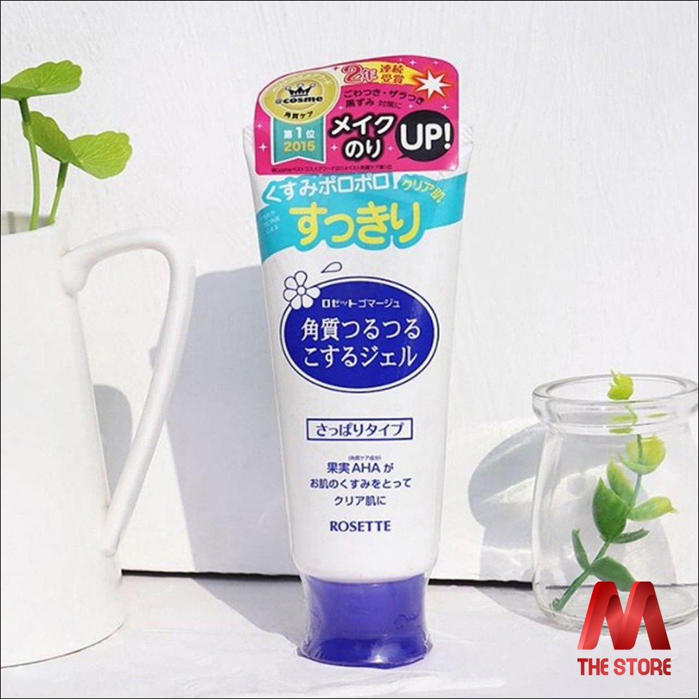 Tẩy da chết AHA Rosette Peeling Gel 120g - Tẩy Da Chết Rosette Peeling Gel 120g dành cho mọi loại da màu xanh