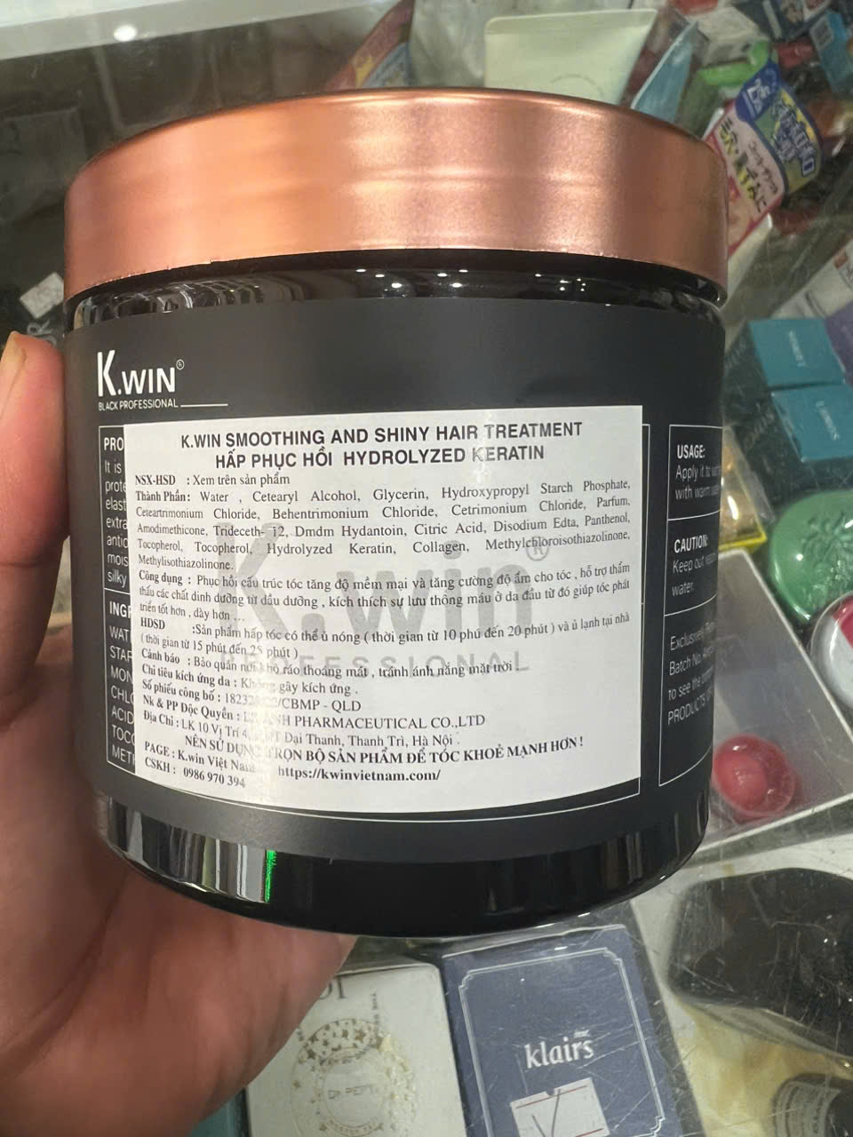 Kem Hấp Ủ KWIN Black Luxury phục hồi tóc hư tổn 500ml