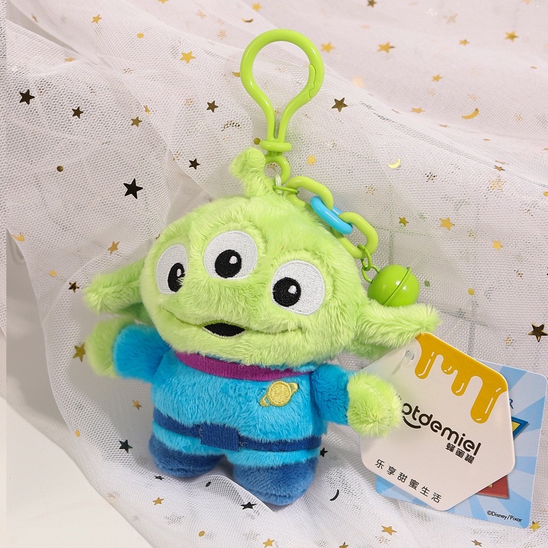 Móc chìa khoá alien toy story a79 dễ thương, móc khóa xe/ balo/ túi hoạt hình alien xanh