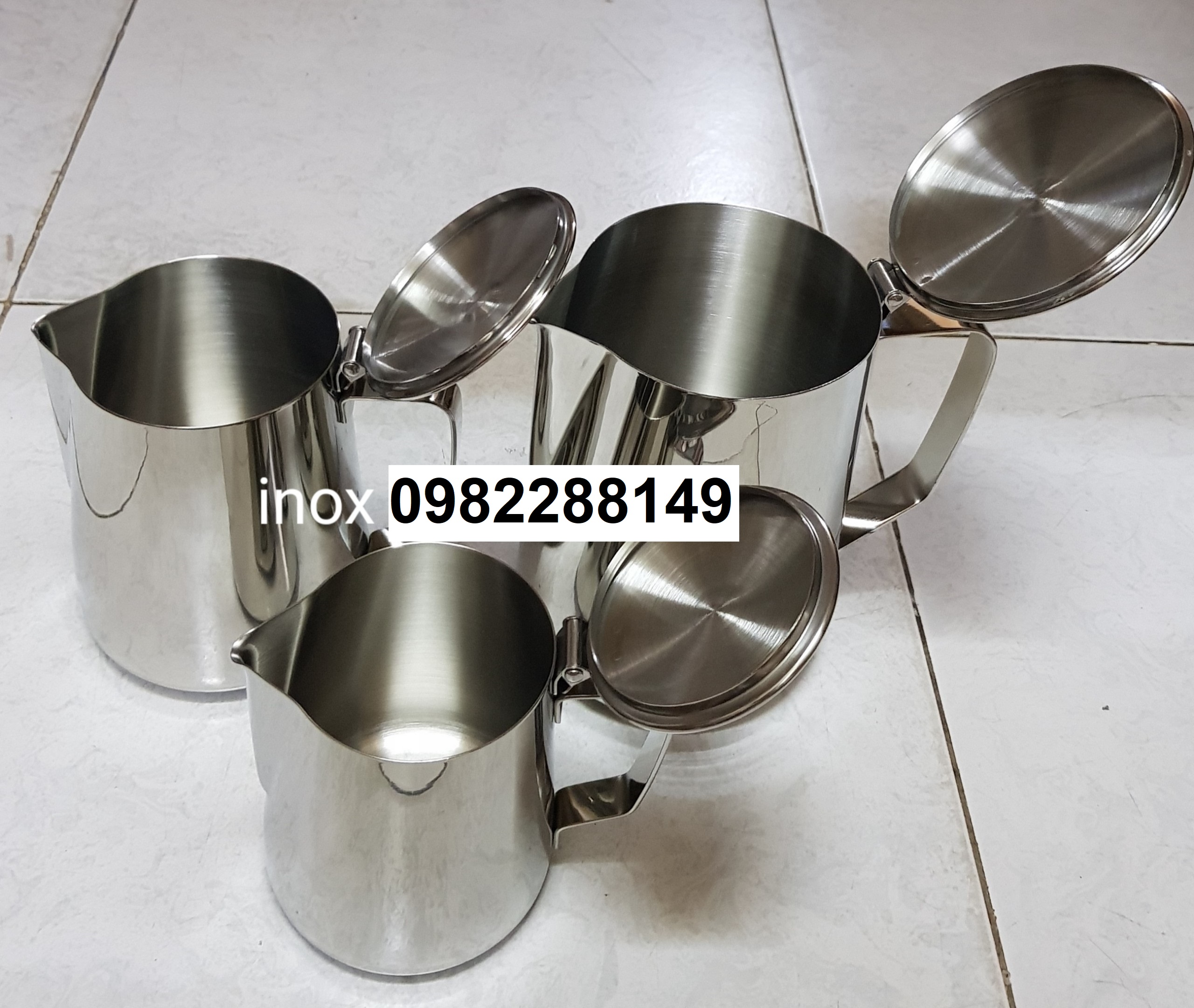 CA ĐÁNH SỮA INOX CAO CẤP CÓ NẮP ĐỦ DUNG TÍCH