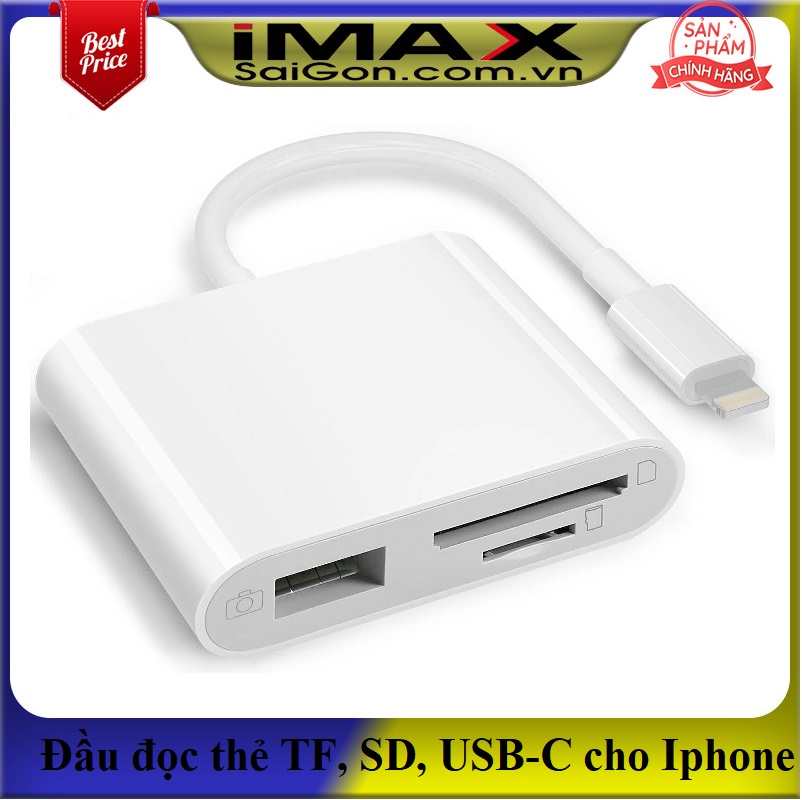 Đầu đọc thẻ tf, sd, usb- c cổng lightning