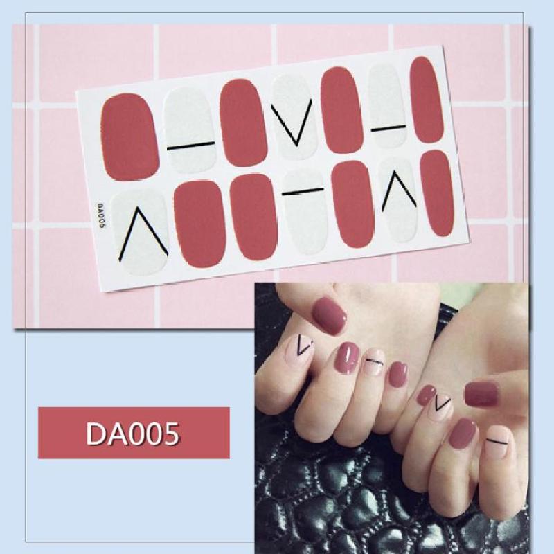 Bộ dán móng tay nail sticker gồm 14 móng mã DA01 - DA020