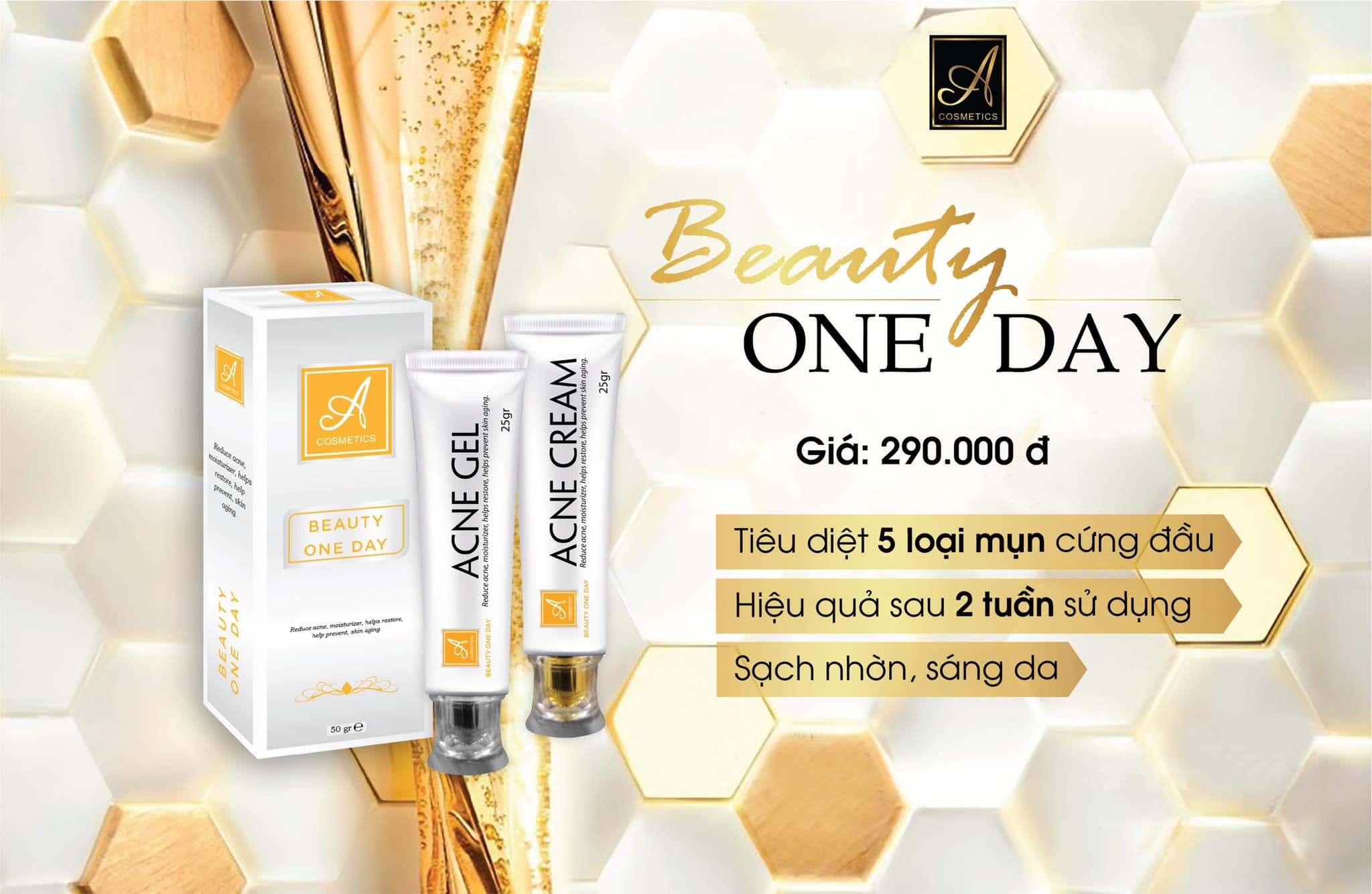 COMBO MỤN BEAUTY ONE DAY A COSMETICS