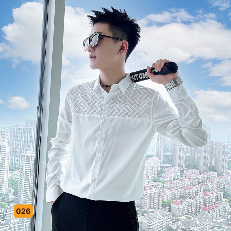[HCM]ÁO SƠ MI NAM CHẤT LỤA THỜI TRANG CAO CẤP DG-SHOP MS4924